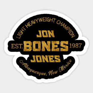 Jon jones t-shirt Sticker